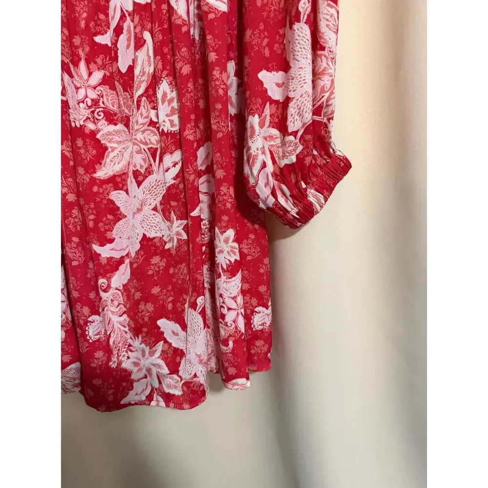 Free People Soli Boho Floral Mini Dress Size Large